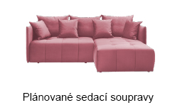 Plánované sedací soupravy