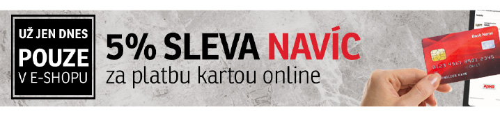 5% sleva za platbu online
