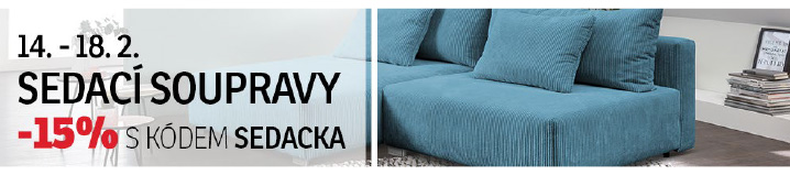 Sedací soupravy -15%