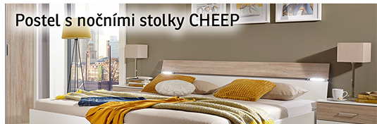 Postel s osvětlením Cheep