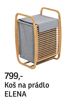 Prádelní koš Elena, bambus