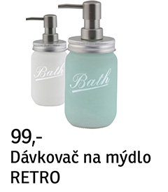Koupelnový dávkovač mýdla