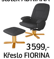 TV křeslo s taburetem Fiorina