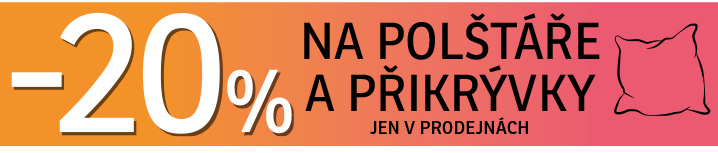 -20 % polštáře