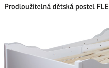 Prodloužitelná dětská postel Flexi