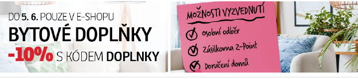 10% sleva na bytové doplňky