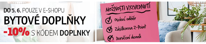 10% sleva na bytové doplňky