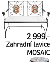 Zahradní lavice Mosaic