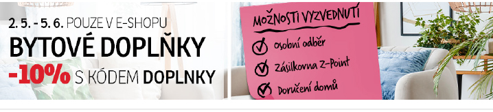 10% sleva na bytové doplňky