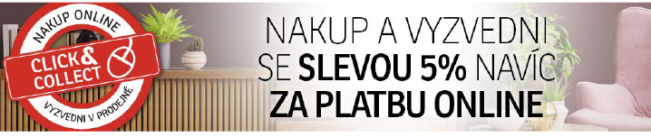 Nakup a vyzvedni se slevou 5% navíc