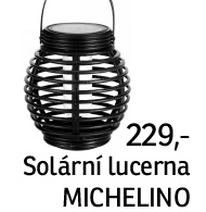 Solární lucerna Michelino, černá