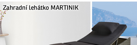 Polohovatelné zahradní lehátko Martinik