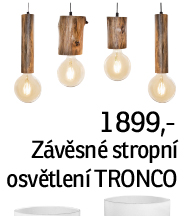 Závěsné stropní osvětlení Tronco