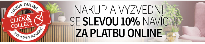 Nakup a vyzvedni se slevou 10 % navíc za platbu online