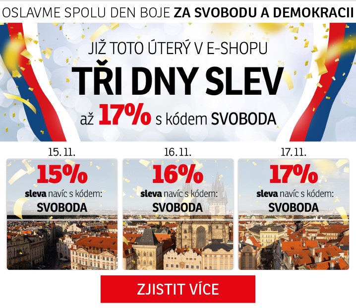 Tři dny slev až 17 %