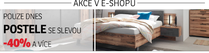 Postele se slevou 40 % a více