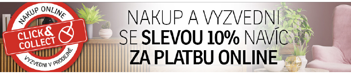 Nakup a vyzvedni se slevou 10 % navíc za platbu online