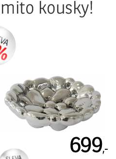 Dekorativní mísa lesklá stříbrná