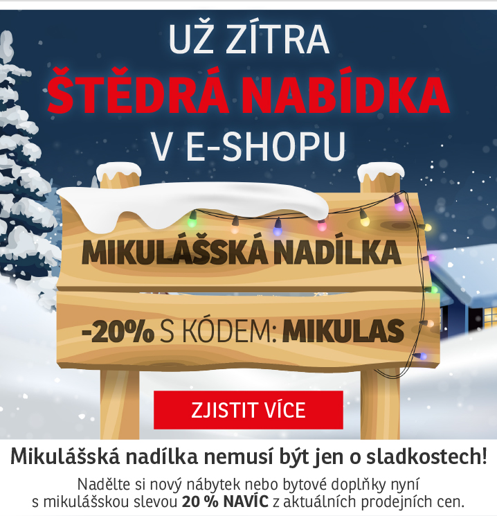 Už zítra štědrá nabídka v e-shopu